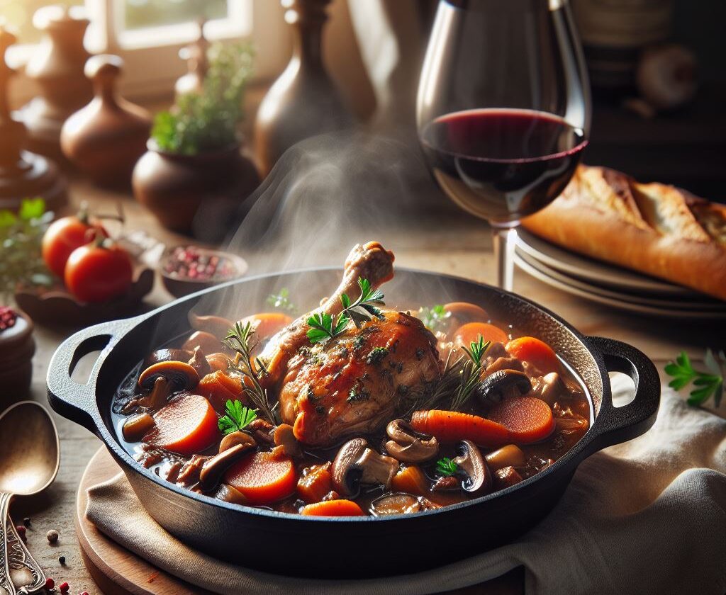 coq au vin recette