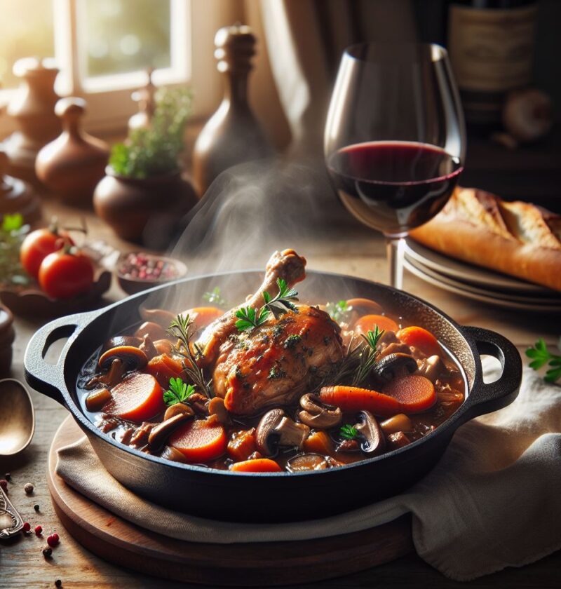 coq au vin recette