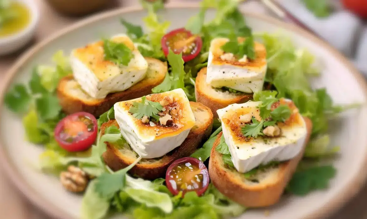 recette salade chevre chaud