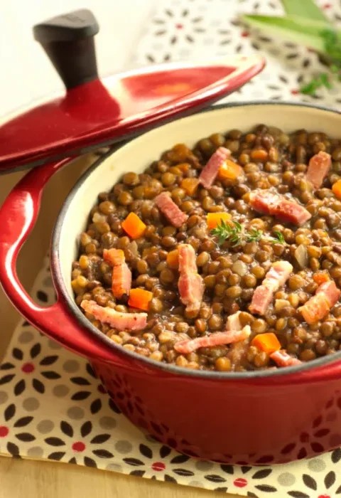 Petit salé aux lentilles la recette
