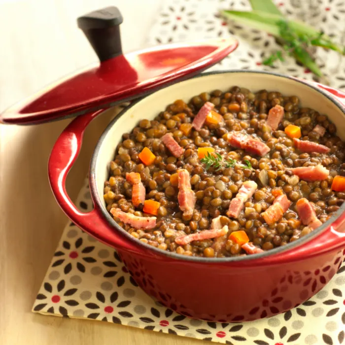 Petit salé aux lentilles la recette